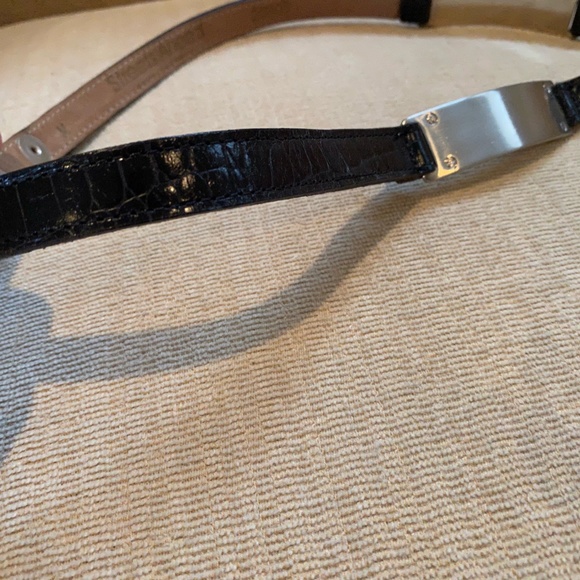 Streets Ahead Horsebit Croc Leather Belt - Picture 3 of 16